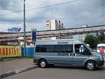 Бесплатный автобус Genser в пункт аренды автомобилей АрендаАвто-хмк на ул.Добролюбова